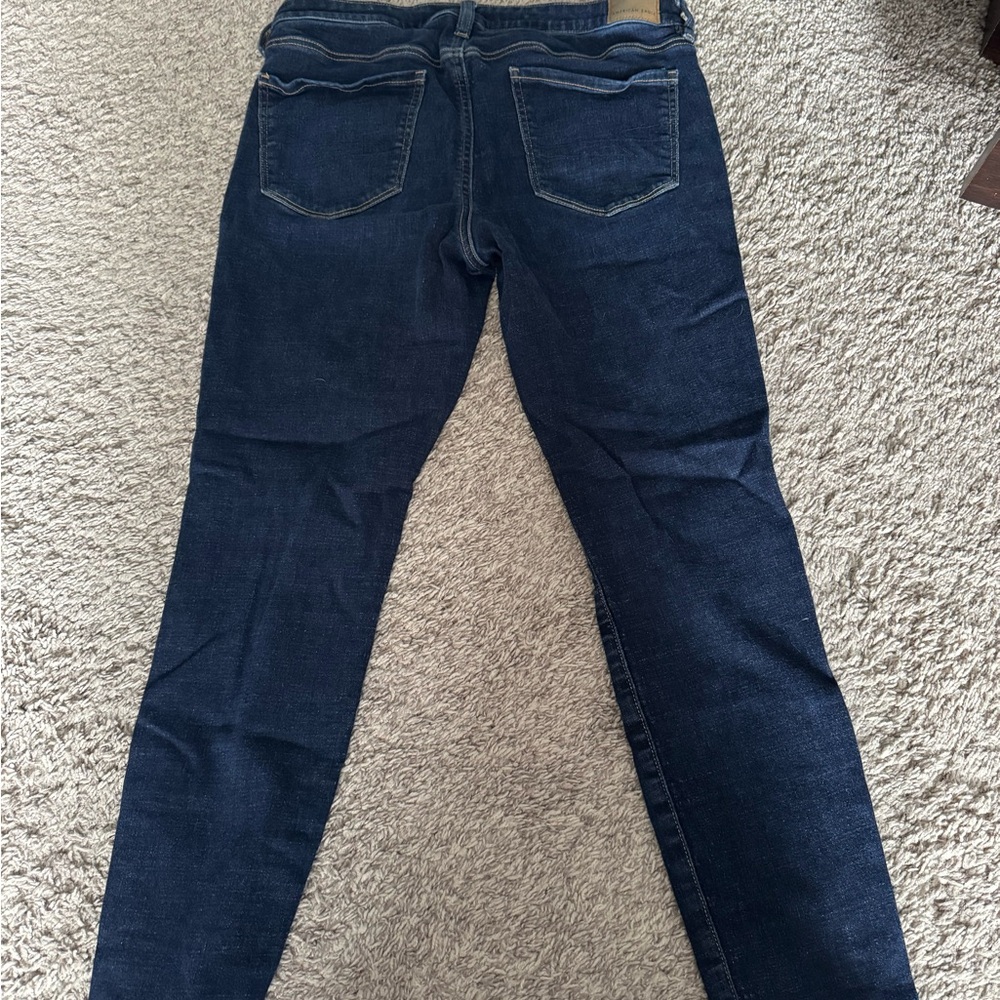 American Eagle Outfitters Dark Indigo Skinny Jeans - Picture 2 of 3